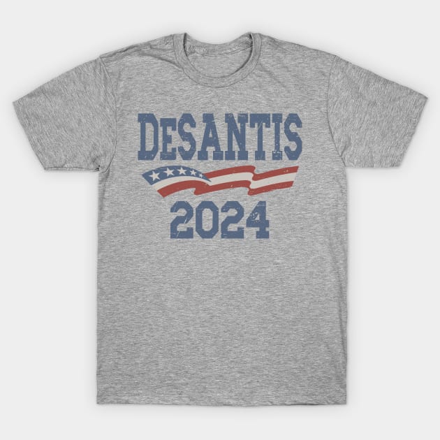 DeSantis 2024 American Flag T-Shirt by Etopix